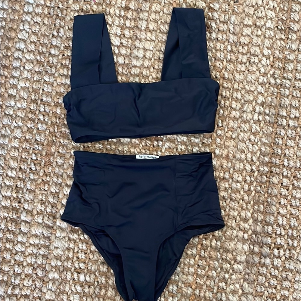 Like New Reformation Black Bikini Set